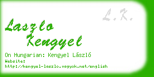 laszlo kengyel business card